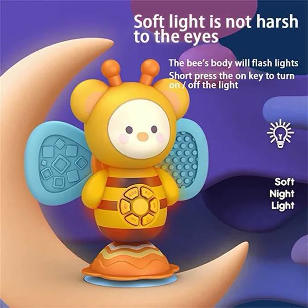 2024 Fast Delivery Honey High Chair Toys Baby Musical Toys Suction Cup Spinner Toys view 6