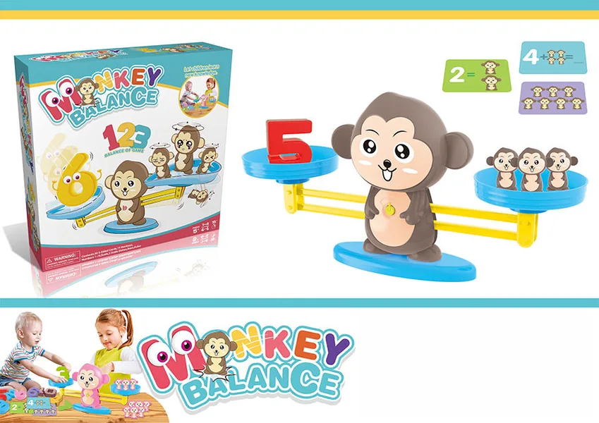 Discount Offer Monkey Number Balance Math Toys Educational Game Early Math Teaching Tool Counting Toy for Kids Learning view 3