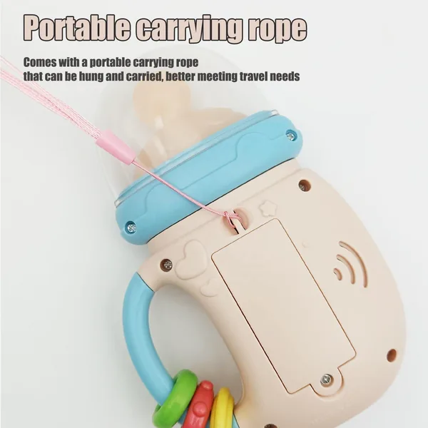 Story Machine Musical Toys Cute Baby Bottle Light-up Toy Feeding Bottle Toy with Music Newborn Rattle view 3