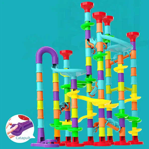 113PCS Marble Run Set for Children Playing DIY Educational Toy Marble Race Run Toy view 4