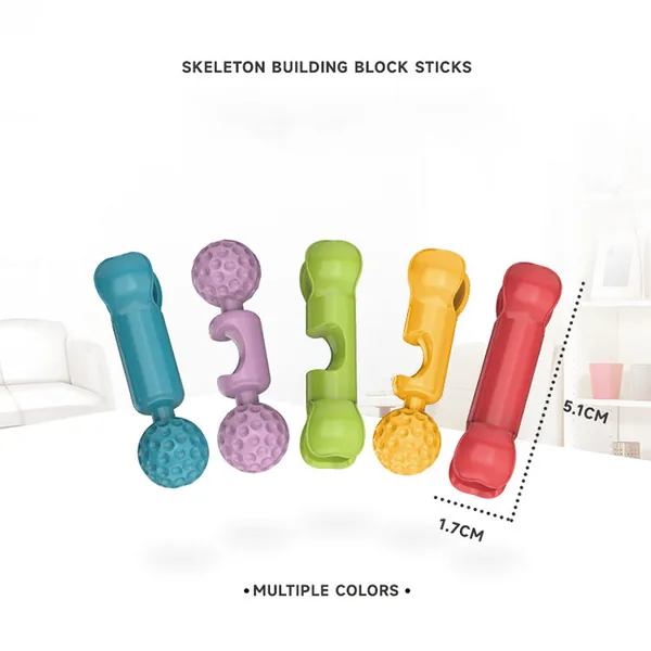 Custom Building Blocks Educational 72pcs DIY Plastic Smart Stick Building Blocks Toy for Kids