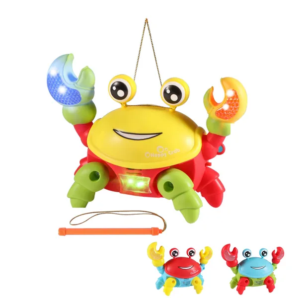 2024 NEW Hot Sales Baby Crawl Crab Crawling Crab Toy Electric Runaway Crawling Crab Toy for Kids
