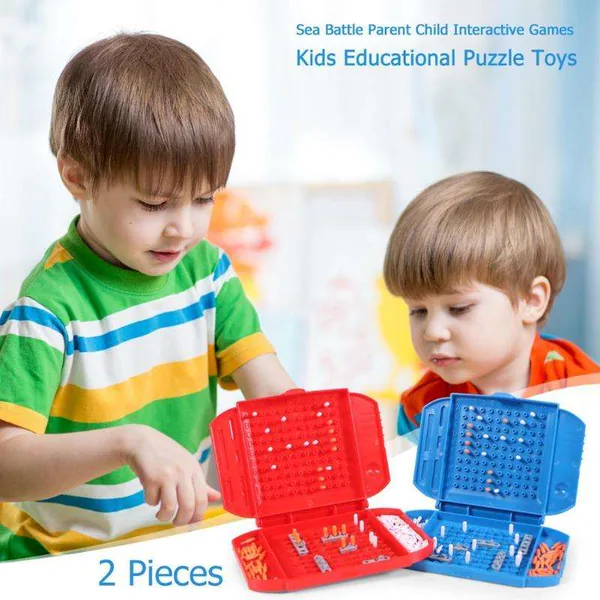 Sink Your Opponent's Battleships Traditional 2 Play Game Table Classic Battleship War Strategy Board Game by Tommabo view 3